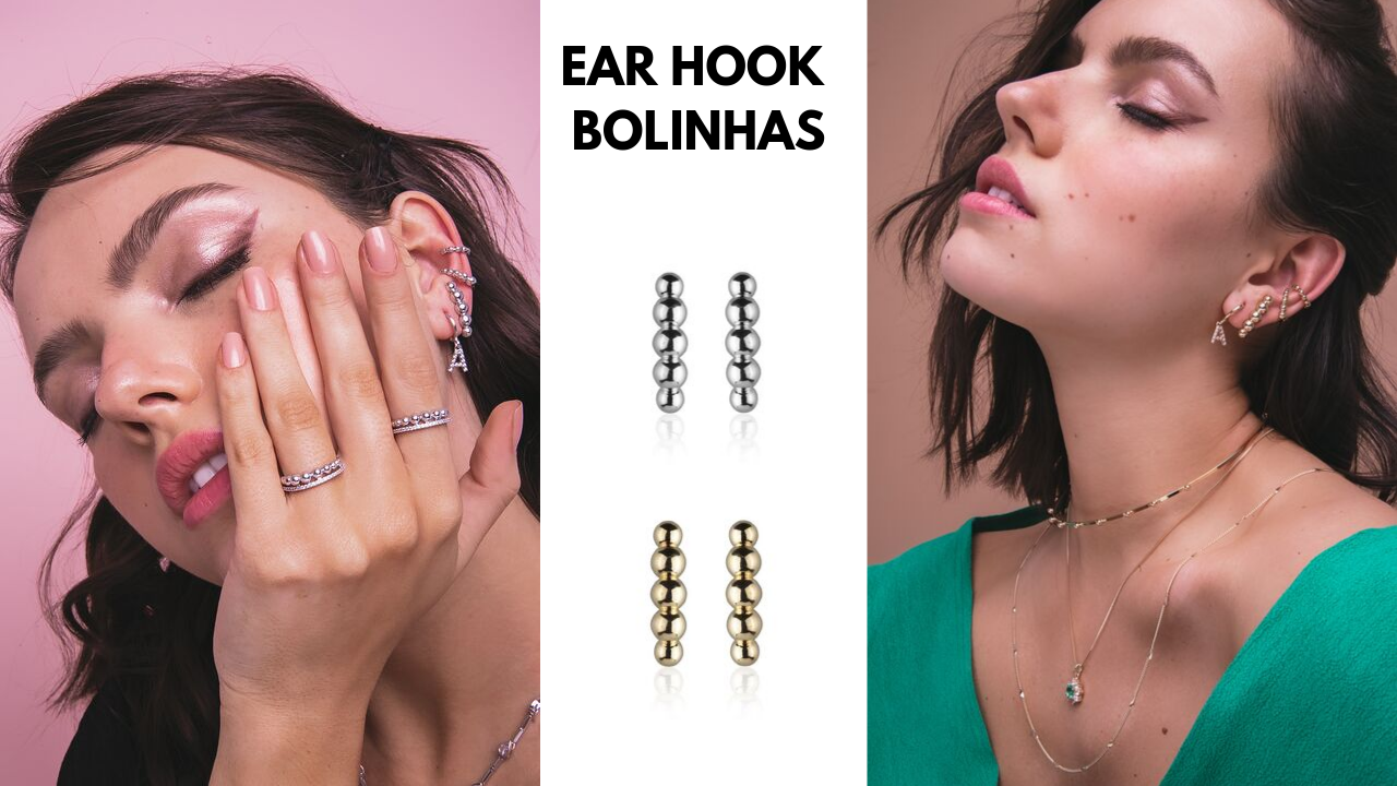 Ear Hook Bolinhas