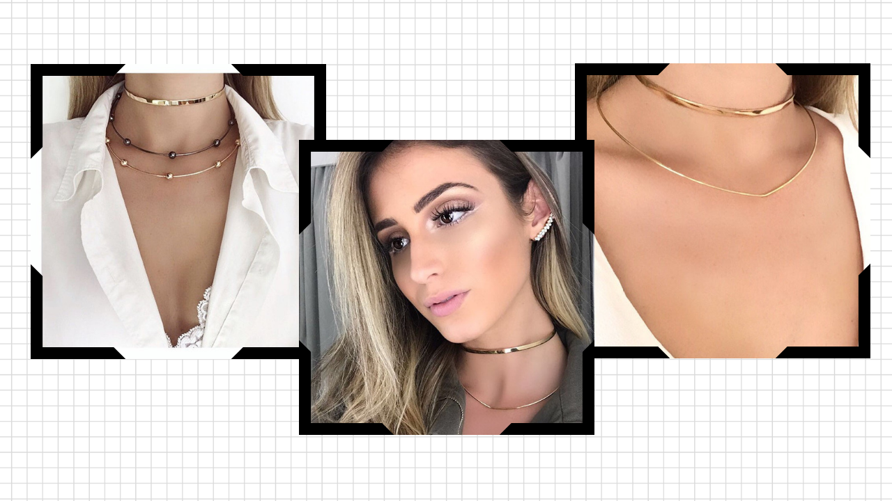 choker fininha