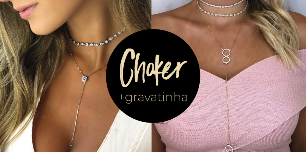 Choker e colar gravatinha: como usar essa combinação? 1 choker e gravatinha banner 03 1