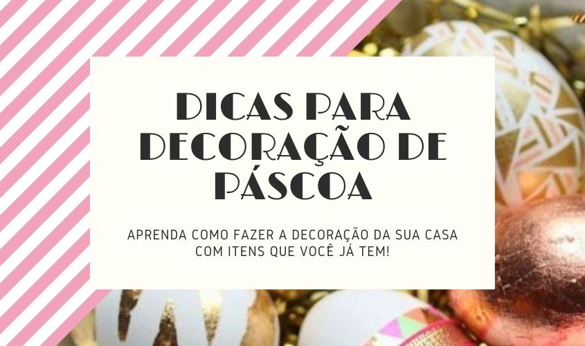 decoração de páscoa feita em casa