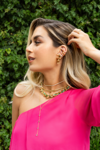 mix de acessórios com ponto de cor